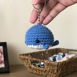 Whale keyring
